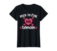 Idée Cadeau pour Témoin de Mariage Veux-Tu Être Ma Témoin T-Shirt