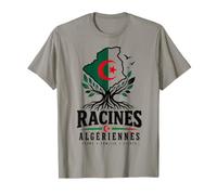 IDÉE Cadeau Racines ALGERIENNES Algerie DZ FIERTÉ ORIGINES T-Shirt