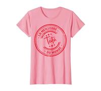 Idée Cadeau Tata ou Tatie Drôle Meilleure Tata du Monde T-Shirt, Femme, Rose, XL