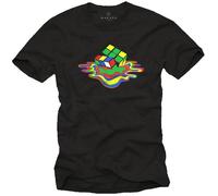 idée cadeau Tee Shirt Homme RUBIK CUBE - idée cadeau Theory Noir S XXL