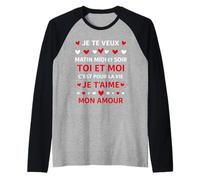 idée Couple Amour Je t'aime toi et Moi C'est pour la Vie Manche Raglan