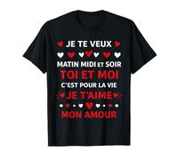 idée Couple Amour Je t'aime toi et Moi C'est pour la Vie T-Shirt