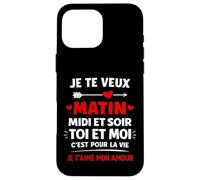 idée Couple toi et Moi C'est pour la Vie Je t'aime Mon Amour Coque pour iPhone 16 Pro Max