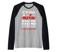 idée Couple toi et Moi C'est pour la Vie Je t'aime Mon Amour Manche Raglan