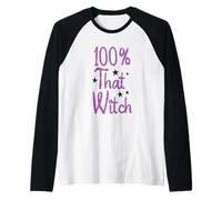 Idée de Costume d'halloween 100% That Witch Manche Raglan
