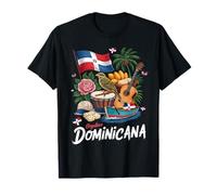 Idée de Costume Dominicaine pour Femme Drapeau de la République Dominicaine T-Shirt