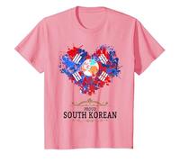 Idée de Drapeau de la Corée du Sud pour Les Femmes et Le Drapeau coréen T-Shirt, Enfant, Rose, 2 Ans