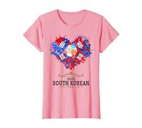Idée de Drapeau de la Corée du Sud pour Les Femmes et Le Drapeau coréen T-Shirt, Femme, Rose, 3XL
