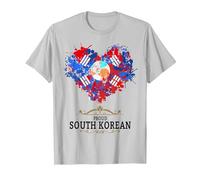 Idée de Drapeau de la Corée du Sud pour Les Femmes et Le Drapeau coréen T-Shirt, Homme, Argent, XL