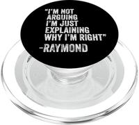 Idée de nom personnalisé avec Citation de Raymond PopSockets PopGrip pour MagSafe