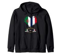 Idée de Tenue de Racines françaises algériennes pour Enfants Drapeau algérien Sweat à Capuche