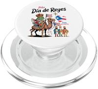 Idée des Femmes portoricaines des Trois Rois et Grenouille Coqui Boricua PopSockets PopGrip pour MagSafe