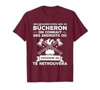 Idée Drôle De Cadeau De Travail du Bois pour Un Bûcheron T-Shirt, Homme, Marron, M