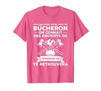 Idée Drôle De Cadeau De Travail du Bois pour Un Bûcheron T-Shirt, Homme, Rose Chiné, XL