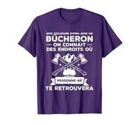 Idée Drôle De Cadeau De Travail du Bois pour Un Bûcheron T-Shirt, Homme, Violet, XXL