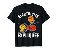 Idée Drôle Électricien Électricité Expliquée T-Shirt