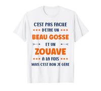 Idée drole surnom Super Zouave Humour Beau gosse Zouave T-Shirt