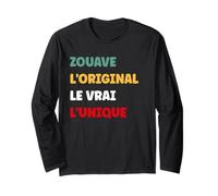 Idée drole surnom Super Zouave Humour le vrai Zouave Manche Longue