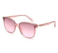 IDEE Grandes lunettes de soleil pour femme, protection UV 100 %, Doré, 61