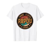 Idée Originale Papou Noël Humour Homme Papa Futur Papa 2026 T-Shirt, Homme, Blanc, XL