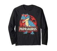 Idée PapaSaurus Homme Humour Dinosaure T-Rex Fete de Papa Manche Longue