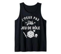 Idée pour Geek Humour JDR D20 J’Peux Pas J’AI Jeu De Rôle Débardeur