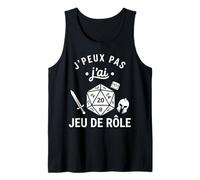 Idée pour Geek Humour JDR D20 J’Peux Pas J’AI Jeu De Rôle Débardeur