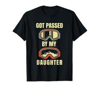 Idée rétro Amusante pour Les Amateurs de Ski avec Inscription « Got Passed by My Daughter » T-Shirt