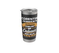 Idée Trouver corentin humour Prénom personnalisé corentin Gobelet isotherme en acier inoxydable double paroi