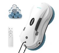 iDEEBO C200 Robot de nettoyage de fenêtres avec jet d'eau automatique, navigation intelligente, robot nettoyeur de fenêtre électrique pour fenêtres intérieures et extérieures, verre, carrelage