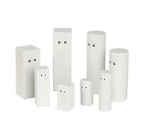 ideen.kollektiv - Figurines blanches Pro Board - Figurines en bois de qualité supérieure pour l'installation systémique, le coaching, la thérapie et les conseils - Figurines familiales - Figurines de