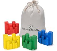 ideen.kollektiv - Figurines colorées Pro System Board - Figurines de qualité supérieure pour la mise en place systémique, le coaching, la thérapie et les conseils - Figurines de tableau familial