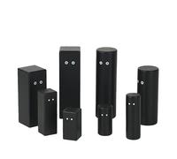 ideen.kollektiv - Figurines noires Pro Board - Figurines en bois de qualité supérieure pour la mise en place systémique, le coaching, la thérapie et les conseils - Figurines familiales - Figurines de