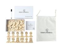 ideen.kollektiv Lot de 28 figurines magnétiques pour le travail systémique avec structures familiales au fil des générations, visualise les rôles, les relations et les motifs, pour la thérapie et le