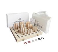 ideen.kollektiv Planche système Pro to Go - Planche familiale pliable et magnétique en bois de hêtre de qualité supérieure - Parfait pour le coaching systémique, les présentations familiales, la
