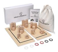 ideen.kollektiv Planche Systémique - Bois de hêtre de Haute qualité - Planche familiale pour Constellations Coaching systémique Supervision Modération - Planche relationnelle (Angulaire)