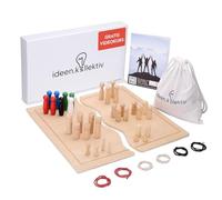 ideen.kollektiv Tableau de système familial et de relations, 44 pièces pour le coaching, l'installation familiale, le coaching systémique, la supervision, la modération avec manuel, 34 figurines