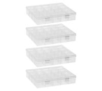 Ideen mit Herz Boîtes de rangement pour petites pièces | 20 compartiments de 4 x 4 cm | Dimensions : 20,8 cm x 16,9 cm x 4 cm | Boîtes de rangement, bacs d'assortiment | Boîtes de tri pour loisirs