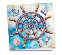 Ideen mit Herz Carte de vœux Diamond Painting - 16 cm x 16 cm - 370 g/m² - Avec enveloppe et outils (molette de commande)