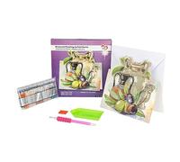 Ideen mit Herz Diamond Painting Carte de présentation 370 g/m² 16,3 cm x 16 cm avec enveloppe et outils (amphores avec olives)