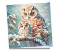 Ideen mit Herz Diamond Painting Carte de vœux, 16 x 16 cm, 370 g/m², avec enveloppe et outils, motif de bouquet vintage 5
