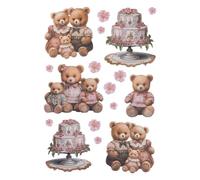 Ideen mit Herz Feuille d'autocollants 3D En relief Gaufrage de qualité supérieure avec effet 3D Images de fenêtre Scrapbooking Feuille DIN A4 avec de nombreux motifs (our