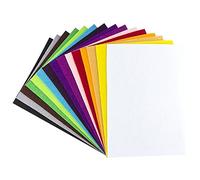 ideen mit herz Feutre de bricolage, épaisseur 2mm, DIN A4, 15 feuilles | DIY, patchwork, artisanat, tissu feutré (15 couleurs)