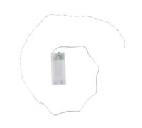 Ideen mit Herz Guirlande lumineuse à LED, distance de lumière de 1,5 cm, lampe extra petite, lumière blanche chaude, piles incluses, fonction minuterie (30 LED, 75 cm)