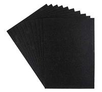 Ideen mit Herz Lot de 10 feuilles de feutre autocollantes Noir 1 mm Format A4 Idéal pour le bricolage ou comme patins en feutre