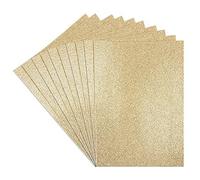 Ideen mit Herz Lot de 10 feuilles de mousse avec paillettes - Format A4 - 2 mm - Pour travaux manuels (doré), or