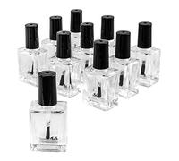 Ideen mit Herz Lot de 10 flacons de vernis vides pour vernis à ongles - 6,8 x 3,1 x 2 cm - Avec applicateur pinceau