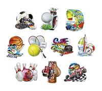 Ideen mit Herz Lot de 10 motifs 3D découpés, env. 7-10 cm, dans un sachet | images pour bricoler et décorer | cartes de vœux DIY | motifs pour scrapbooking et décoration (Sports & Loisirs)