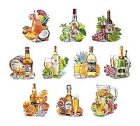 Ideen mit Herz Lot de 10 Motifs 3D découpés, env. 7 à 10 cm, dans Un Sachet | Images pour bricoler et décorer | Cartes de vœux DIY | pour Scrapbooking et décoration DIY (Boissons et Cocktails)