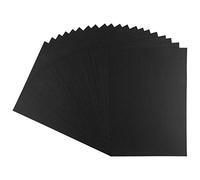 Ideen mit Herz Lot de 20 cartons en argile de qualité supérieure - Carton photo - Format A4 (noir - 220 g/m²)
